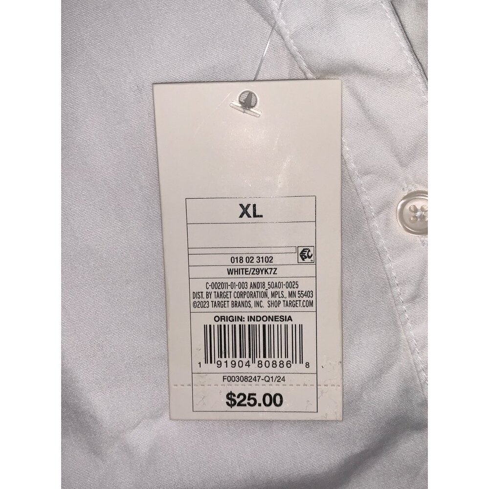 A New Day Women's White Long-Sleeve Button-Up Shirt Classic Fit Size XL - Picture 9 of 11